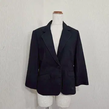 Bou Jeloud 테일러드 자켓 싱글 버튼 다크 네이비 ( 40 )