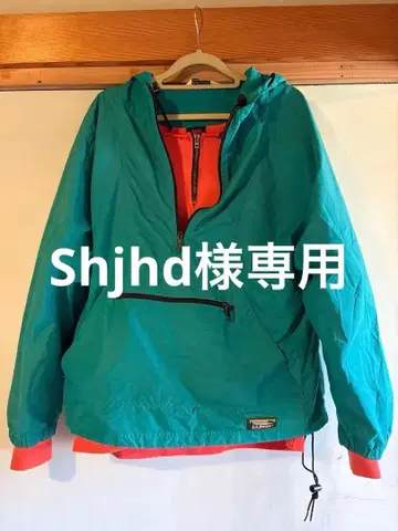 LL Bean 그린 풀오버 나일론 자켓 블루종