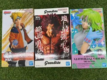 하가쿠레 토오루 볼트 한마 유지로 최신 프라이스 피규어 [ 3개 세트 ]