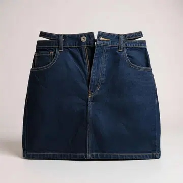 Lily Brown 슬릿 허리 미니 스커트 하이웨스트 슬림 레그