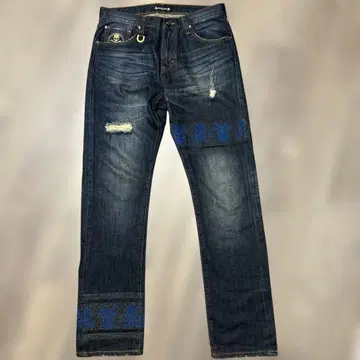 마스터마인드 스컬 프린트 데님