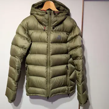 MOUNTAIN EQUIPMENT 후드 부착 다운 자켓 올리브