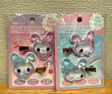 모자 꽁지 드롭 앞머리 클립 캔디 트윈즈 A B 2종