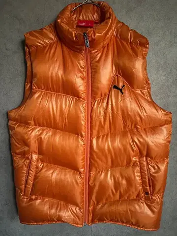 PUMA 오렌지 다운 베스트 L 사이즈