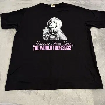 빌리 아일리시 해피어 댄 에버 2022 긴팔 티셔츠