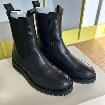 프레임워크 사이드 고어 레더 블랙 IVYLEE 아이비리 37 새상품