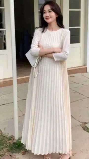 벌스데이 바쉬 플리츠 롱 원피스 M 사이즈