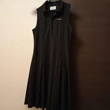 브리핑 골프 여성용 BRIEFING 블랙 폴로 원피스 사이즈 S