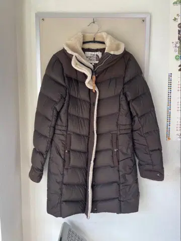 THE NORTH FACE 브라운 롱 다운 자켓