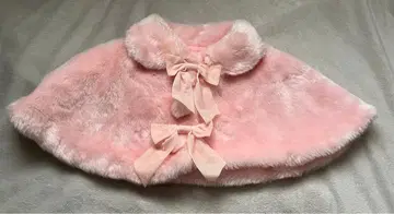 엔젤릭 프리티 퍼 케이프 핑크 복슬복슬 코트