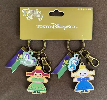 새상품 디즈니 리조트 아나와 눈의 여왕 아나 엘사 키체인