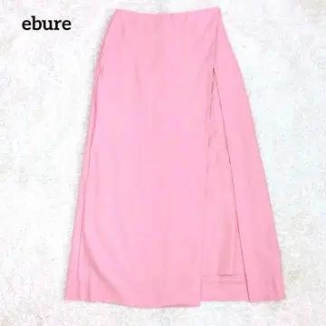 에부르 랩 스타일 롱 스커트 핑크 타이트 스커트