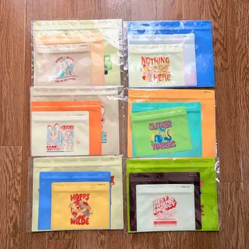 주토피아2 해피 복권 J상 지퍼 백 세트 6종 컴플리트