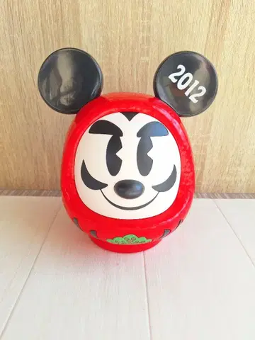 미키마우스 달마 2012 빨간색 저금통