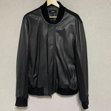 BLOOD BROTHER MA-1 봄버 자켓 가죽 리브 절개