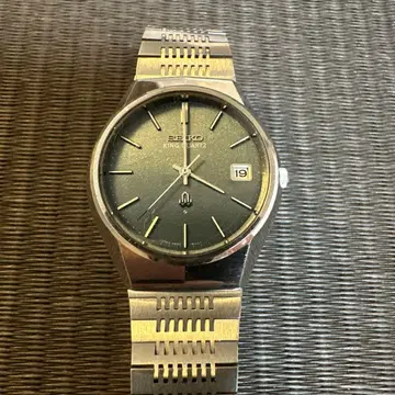 SEIKO 킹 쿼츠 손목시계 다크 그린 4822-8010 작동품