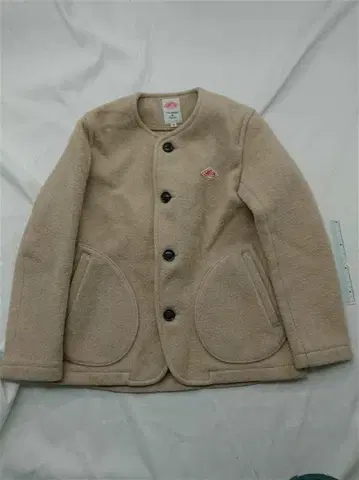 단톤 울 모사 노카라 자켓 베이지 계열 36 여성용