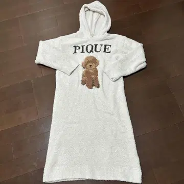 젤라피케 gelato pique 후드 부착 룸웨어 화이트 강아지