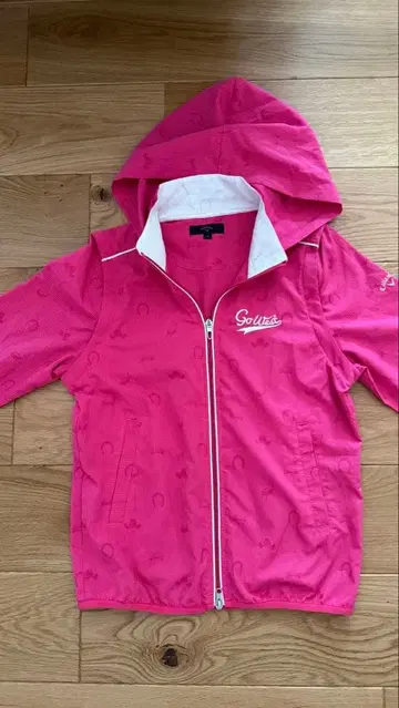 캘러웨이 핑크 후드 부착 아우터 여성용