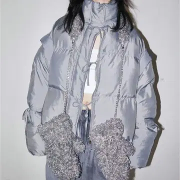 무스보레 숄더 푸들 미튼 그레이