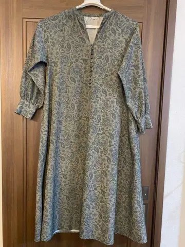 페이즐리 무늬 긴팔 롱 원피스 URBAN RESEARCH 어반 리서치