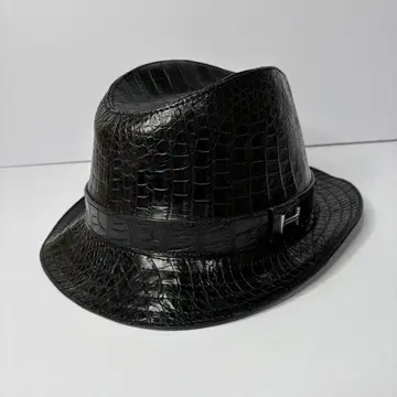 [컨디션 최상] 크로커다일 페도라햇 블랙 레어 희귀 초레어