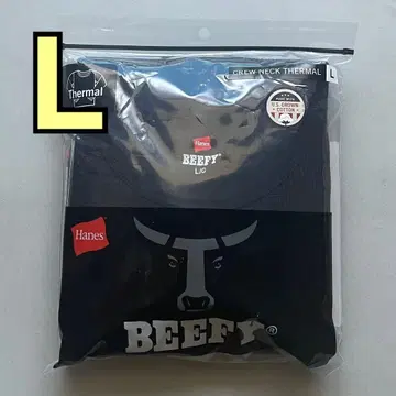 Hanes BEEFY 크루넥 써멀 긴팔