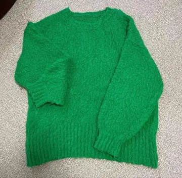 MAISON SPECIAL 그린 니트 스웨터 프리 사이즈