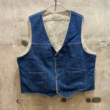 US 구제 의류 빈티지 데님 보아 자켓