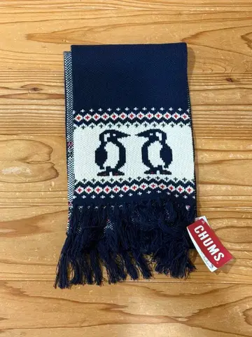 [ 새상품 ] 참스 Booby Cyclone 니트 머플러 네이비