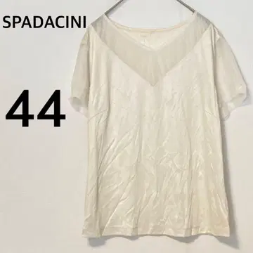 베페 스파다치니 실크 100% 빅 사이즈 시스루 반팔 티셔츠