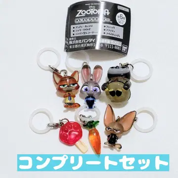 주토피아 메지루시 액세서리 컴플리트 전 6종 가챠 주디 닉