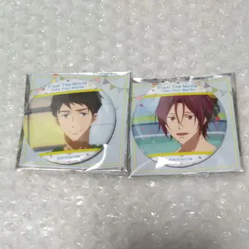 Free! TYM 베스트 장면 캔뱃지 마츠오카 린 야마자키 소스케