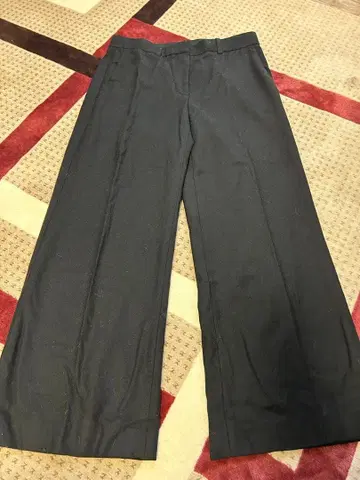 theory 블랙 와이드 팬츠 사이즈 2 79% 울 일본제