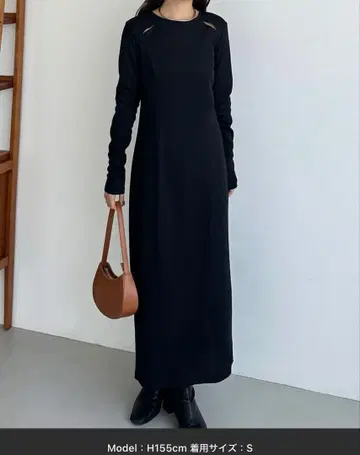 callautia 컷 아웃 I 라인 리브 원피스