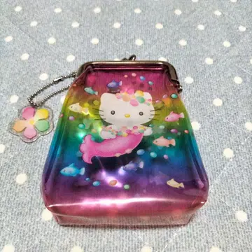 레트로 레어 산리오 키티 인어 머메이드 가마구치 파우치