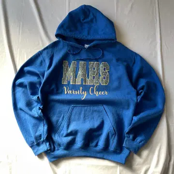 00s 맨투맨 후드티 블루 그런지 Y2K 인기 구제 의류 후디