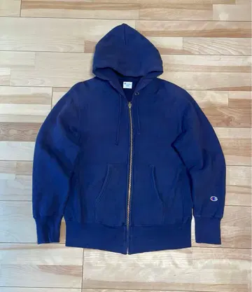 Champion 리버스 위브 네이비 집업 후디