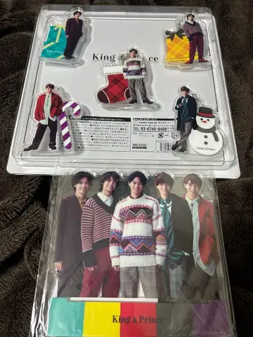 King & Prince 세븐 콜라보 굿즈 아크릴 스탠드 키링 세트