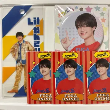 오니시 후가 캔뱃지 프로필 카드 아크릴 스탠드 스티커