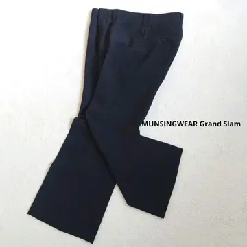 MUNSINGWEAR Grand Slam 와이드 팬츠 무지 블랙 82