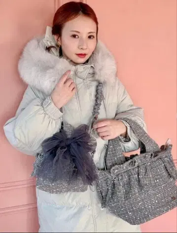 새상품 미사용 sahabyelliee 프릴 백 Tweedy Bebe