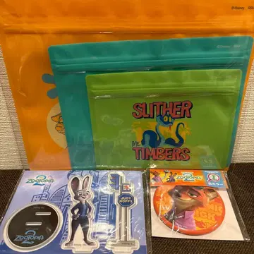 주토피아2 Happy 복권 아크릴 스탠드 지퍼백 캔 거울 세트