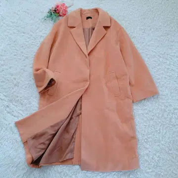 i242 아파트 바이 로리즈 [ M ] 코트/롱/울 혼방/오렌지 계열/