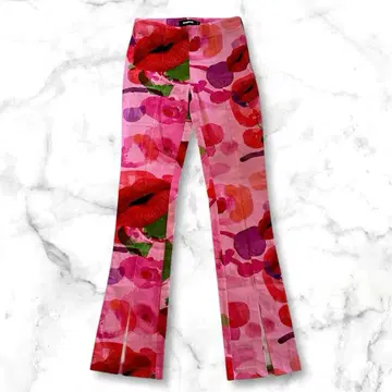 Desigual 데시구알 크리스천 라크루아 립 모티브 팬츠 S