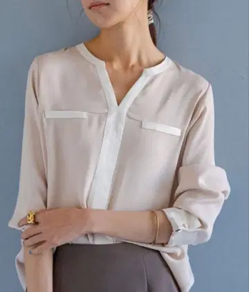 [ 새상품급 ] loungedress 스키퍼 조젯 블라우스