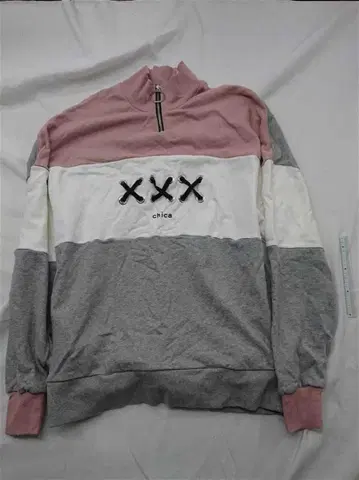 치카 chica 배색 맨투맨 풀오버 여성용