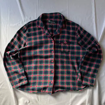 레어 00s 체크 파자마 셔츠 그런지 Y2K 헤이세이 인기 구제 의류