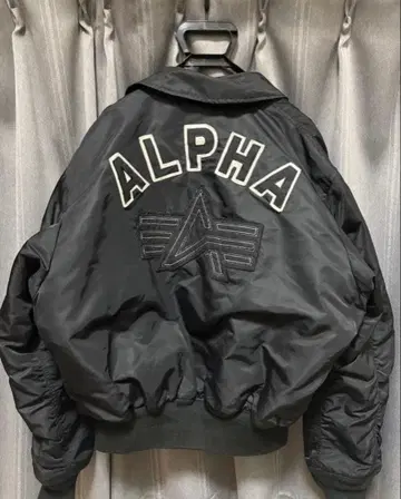 ALPHA MA-1 플라이트 자켓 블랙