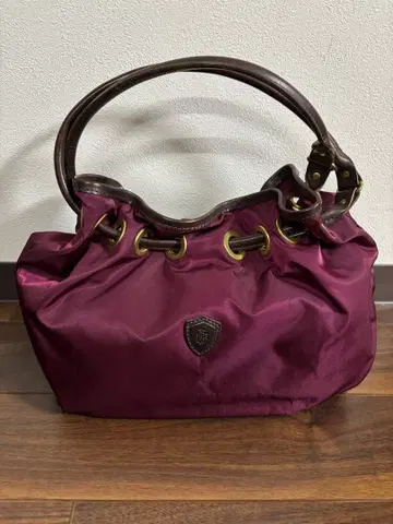 페리지 나일론 토트백 버건디